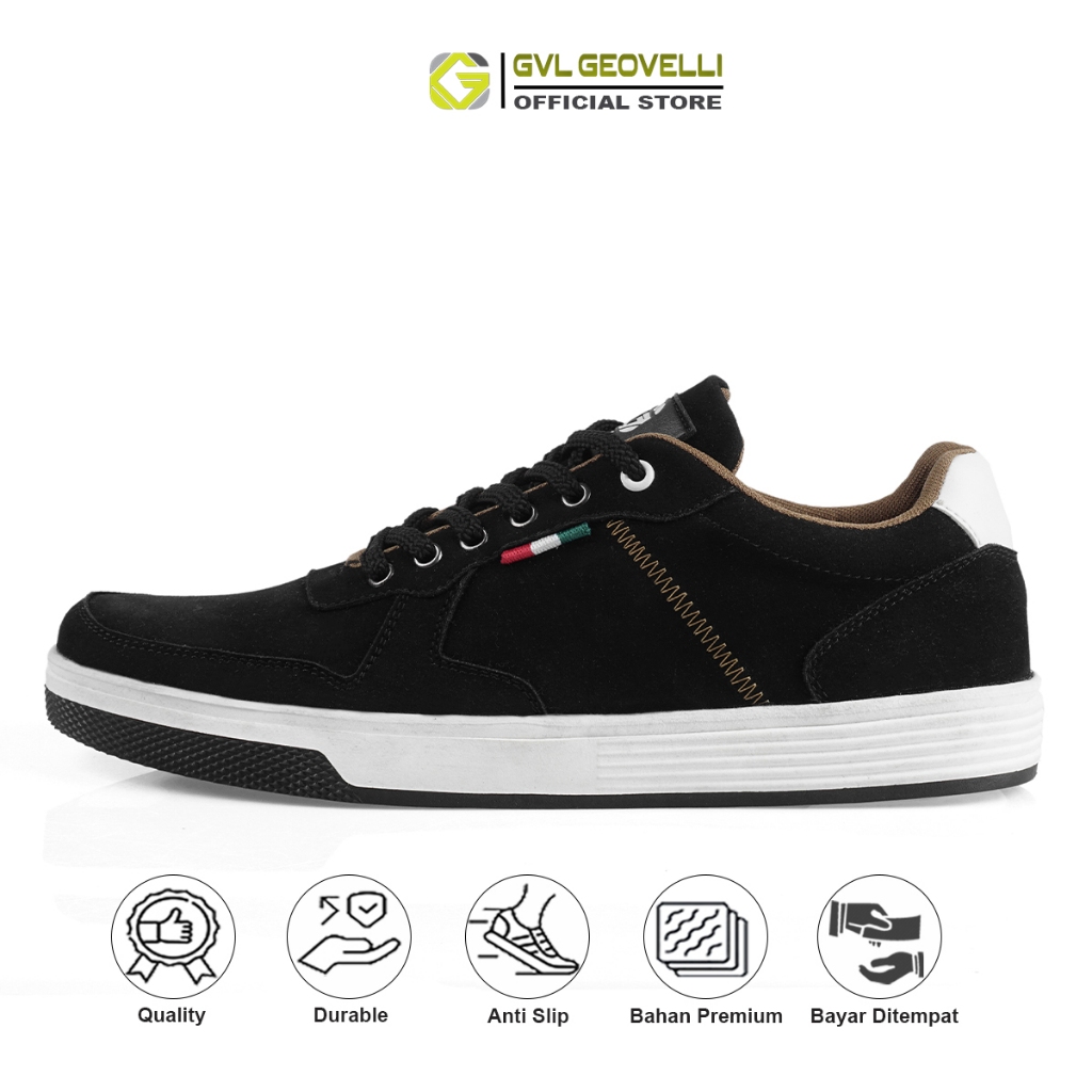GVL Geovelli Sepatu Putih Pria Sneakers Tyero