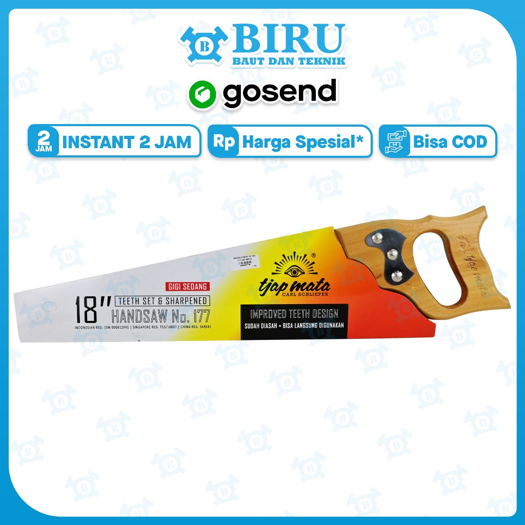 Gergaji kayu cap mata / solingen tjap mata 18"