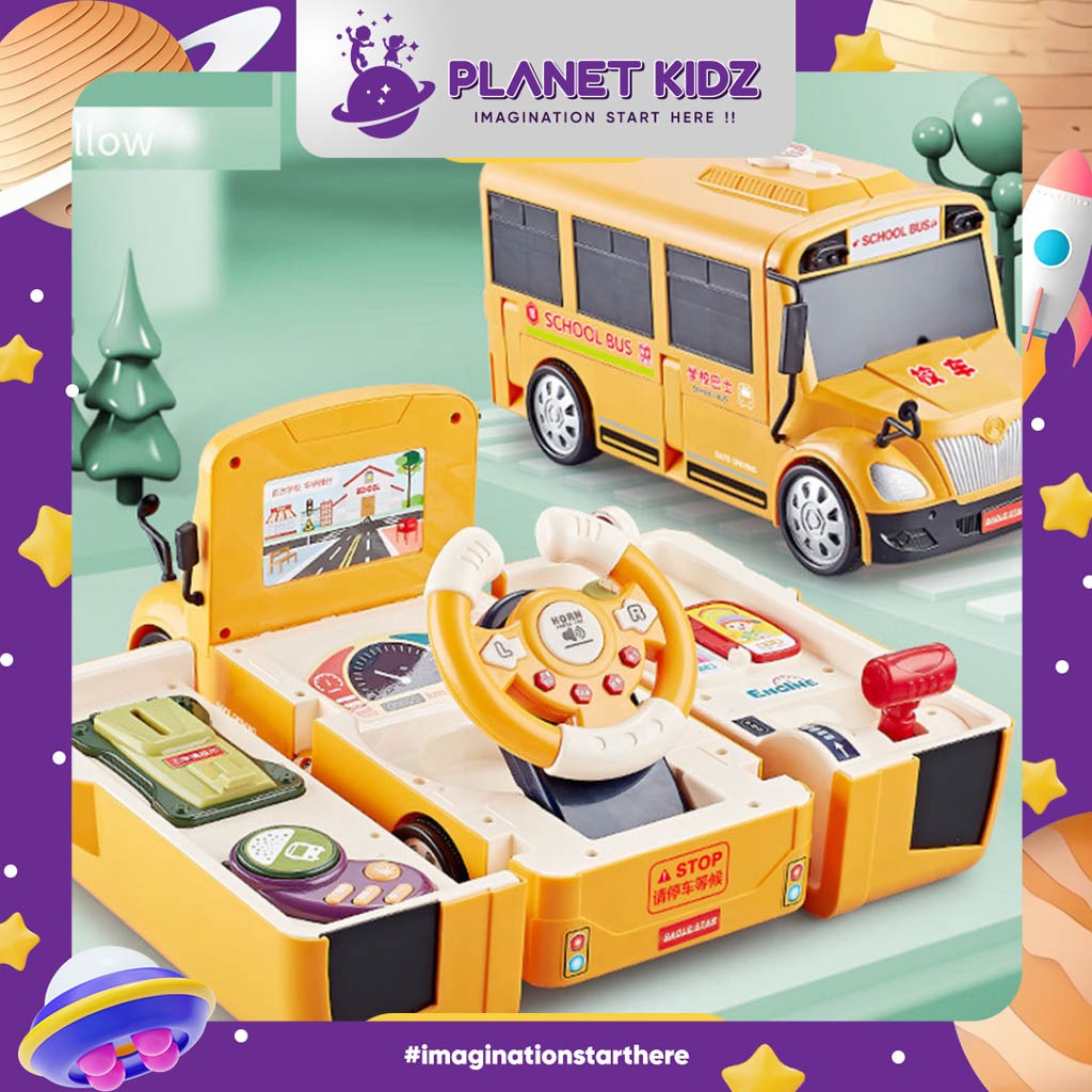 PLANETKIDZ FK141 Mainan bus simulator bus Keren TREND VIRAL KADO HADIAH ULANG TAHUN USIA UMUR 3 4 5 