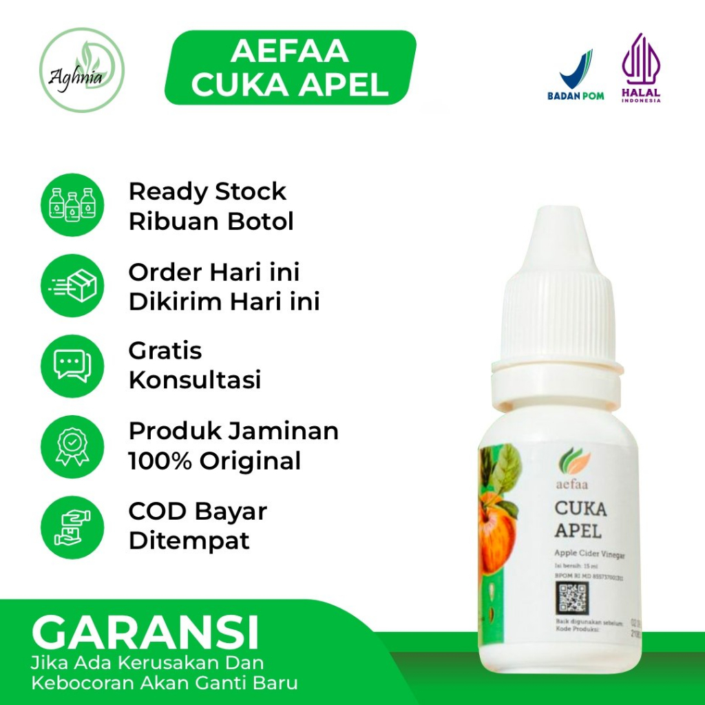 

Aefaa Cuka Apel Herbal Asam Urat dan Kolesterol Dan Imunitas Tubuh