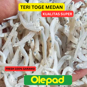 

IKAN TERI TOGE MEDAN KUALITAS SUPER PREMIUM TERI TAUGE MEDAN KERING GORENG MENTAH 100 gr