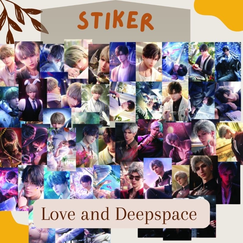 

Sticker Love And Deepspace 13 pcs Waterproof otome game Zayne Rafayel Xavier Sylus anti air kertas stiker murah