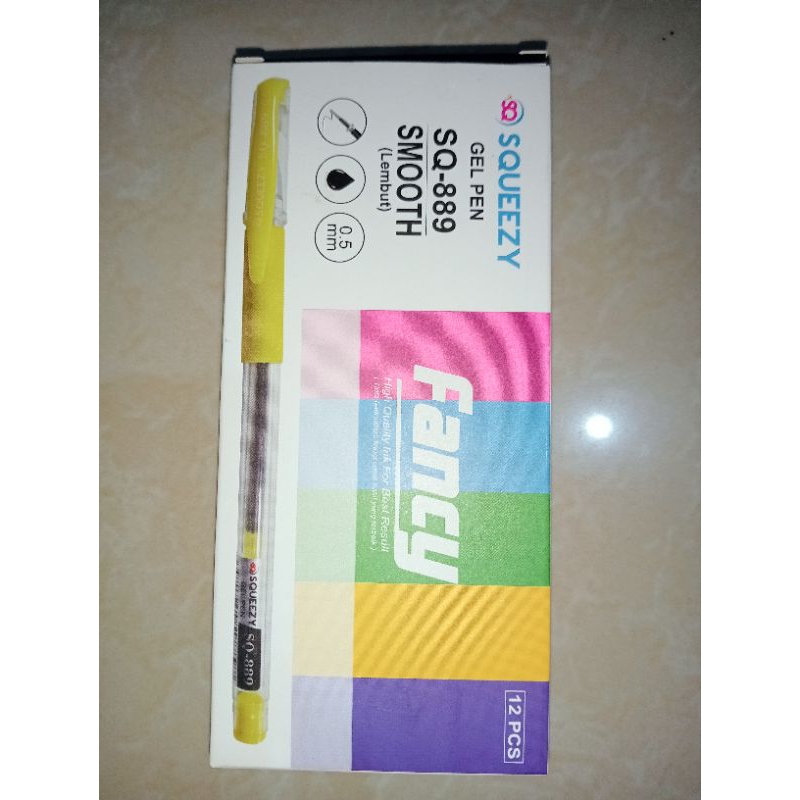 

Pulpen Gel Fancy Smooth 0,5 / Pulpen Gel 1 Lusin Murah / Bolpoin gel / Pen Tinta / Bolpen Hitam murah Berkualitas