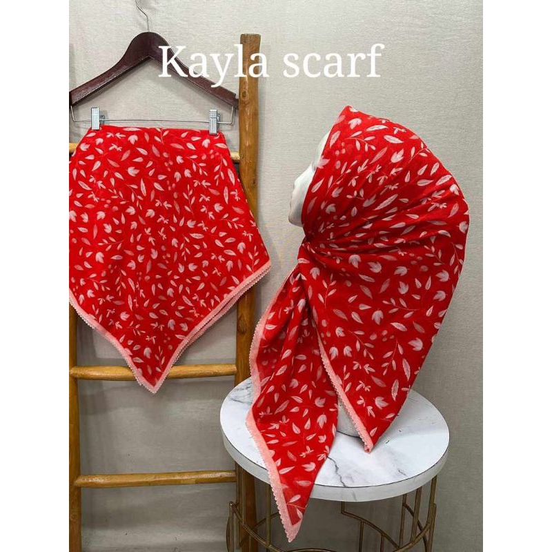 fashion Hijab scarf Motif Merah putih