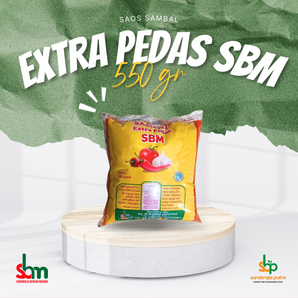 

SAOS UBI SBM 550 gr / SAUS SAMBAL / SAMBAL SEDAP / SAOS EXTRA PEDAS / SAOS ISI ULANG