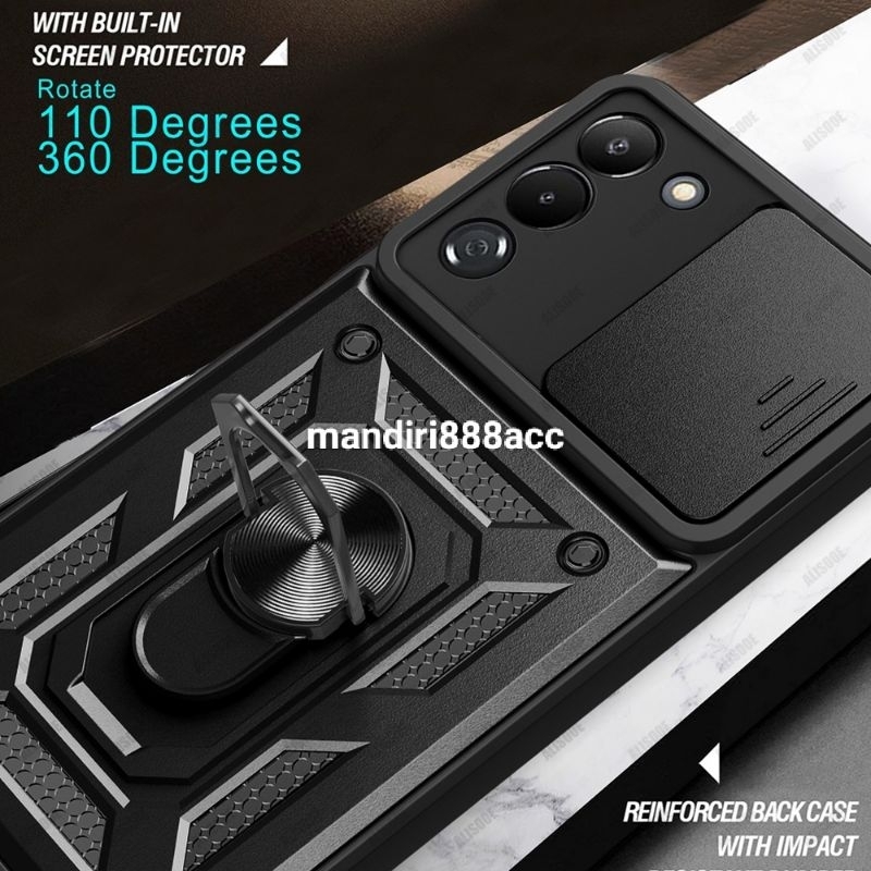 CASE ARMOR TRANSFORMER INFINIX NOTE 12 G96 CASING AMROR SLID+RING PROTECTOR KAMERA ROBOT HARDCASE