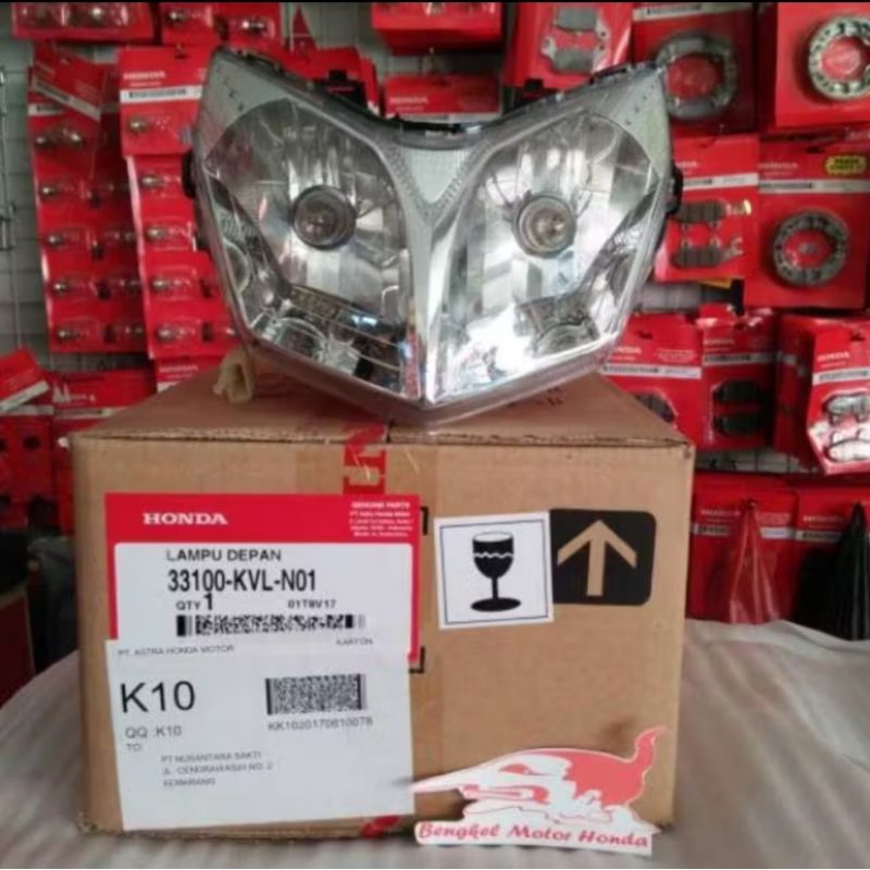replektor reflektor lampu depan honda supra x125 supra x125 batman original baru AHM