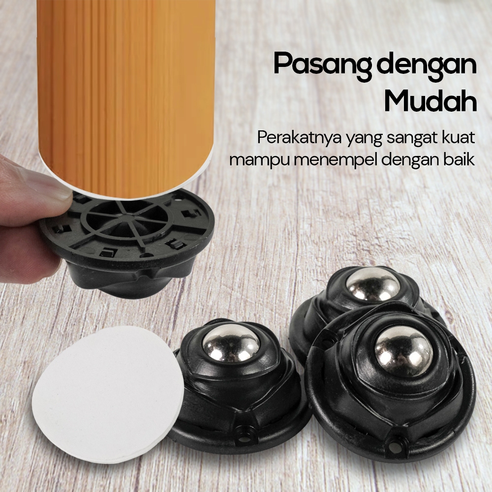 roda furniture dorong | Roda untuk meja dan lemari 1 pcs