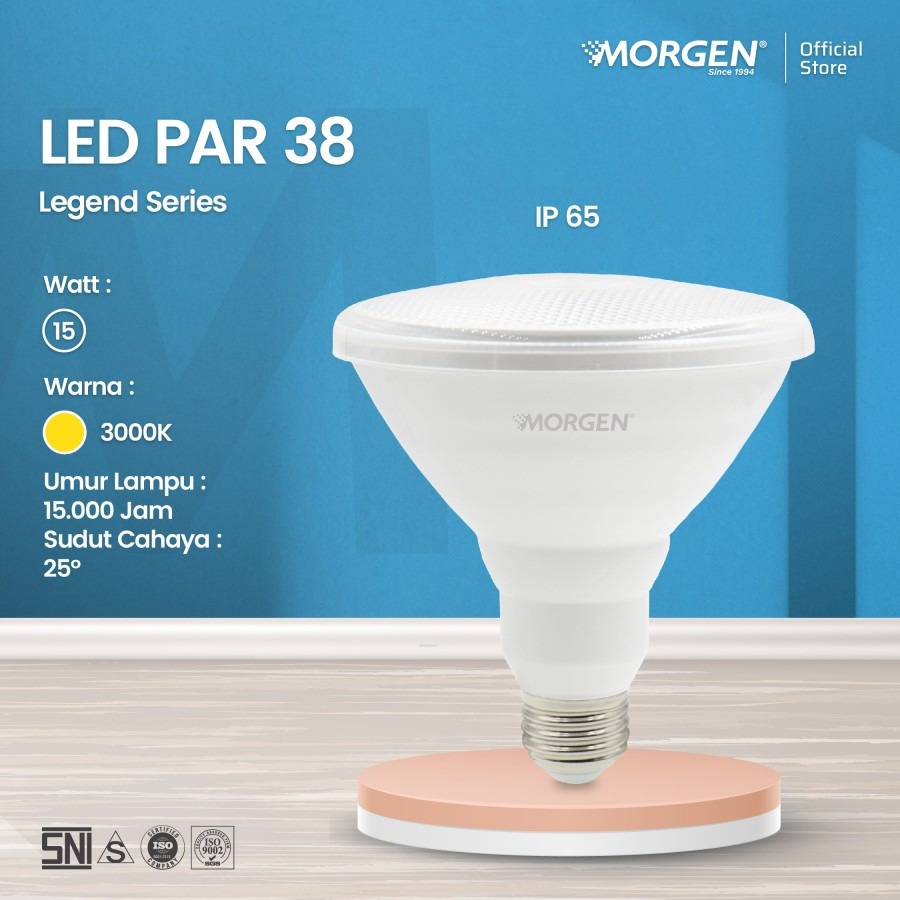 Lampu Sorot Morgen LED PAR 38 15W E27
