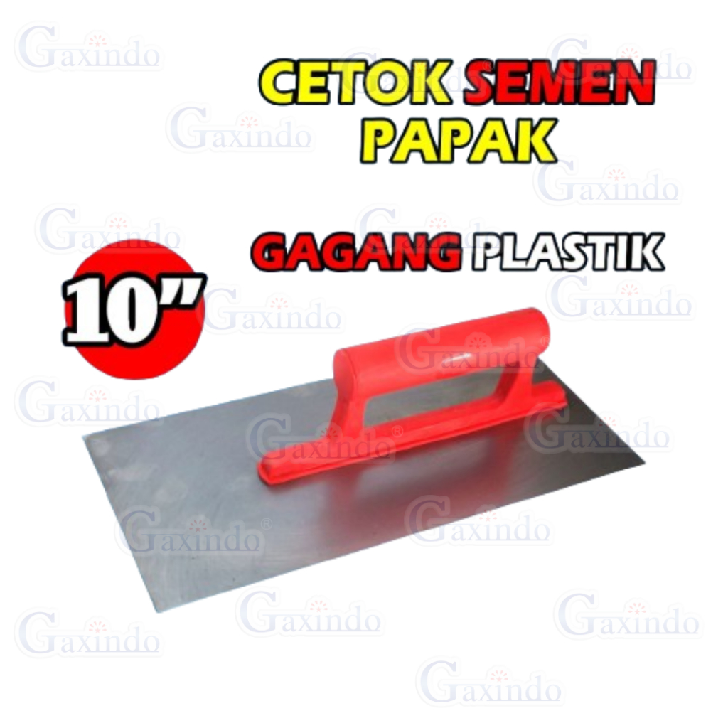 cetok semen papak 10 inch, cetok semen gagang plastik, cetok semen tukang bangunan, cetok semen papa