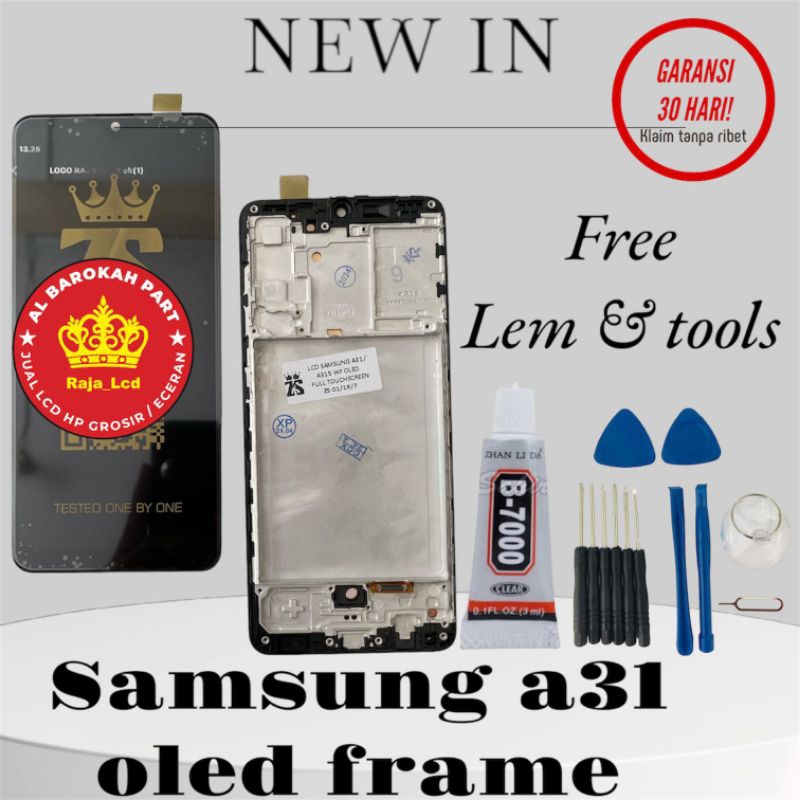 LCD TOUCHSCREEN SAMSUNG A31 ORIGINAL OLED FULLSET