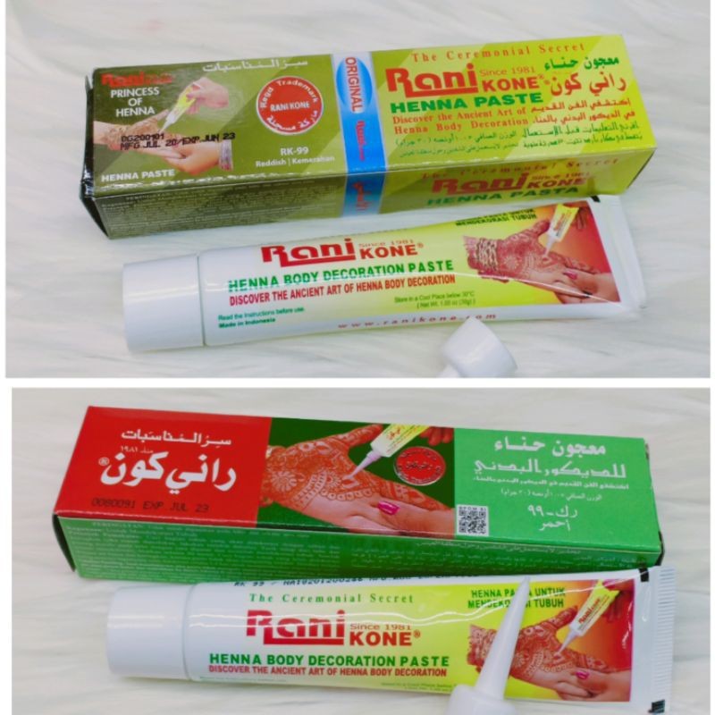 [ ecer ] rani kone big besar satuan rk-99 henna kuku