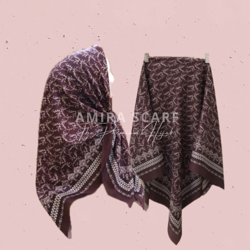 Hijab Voal Motif Terbaru AMIRA SCARF
