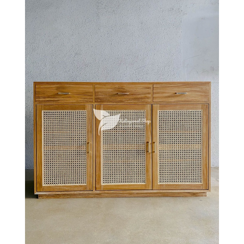 Buffet Tv Minimalis Bufet TV Jati Lemari minimalis Rotan Buffet Rotan Kayu Jati