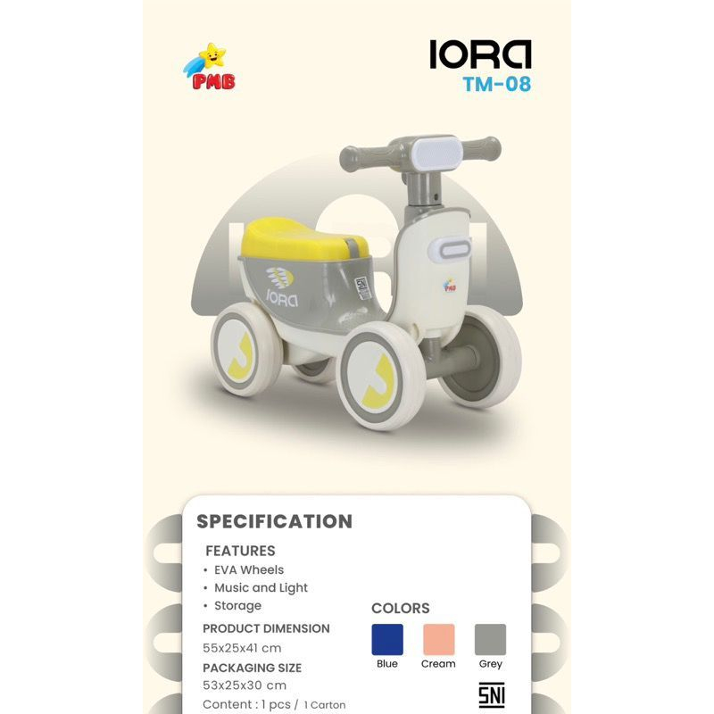 RIDE ON PMB IORA TM08