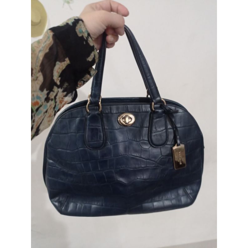 Tas preloved Coach croco alma original