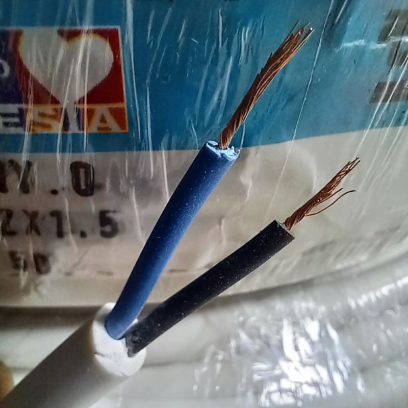 KABEL SERABUT TEMBAGA MURNI NYMHY 2X1.5 PERMETER
