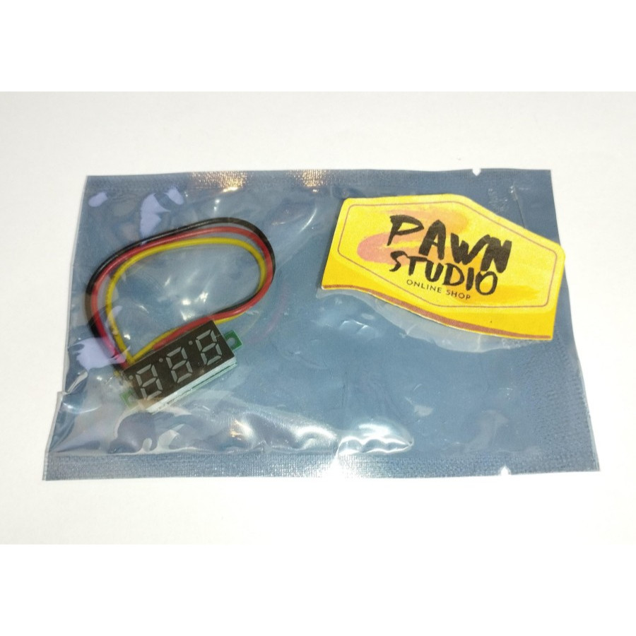 Voltmeter 0.28" 0-100V DC Digital 3 Kabel 0.28 Inch