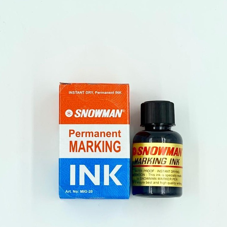 

REFILL / ISI ULANG TINTA SPIDOL SNOWMAN PERMANENT / WARNA HITAM (TIDAK BISA DIHAPUS)