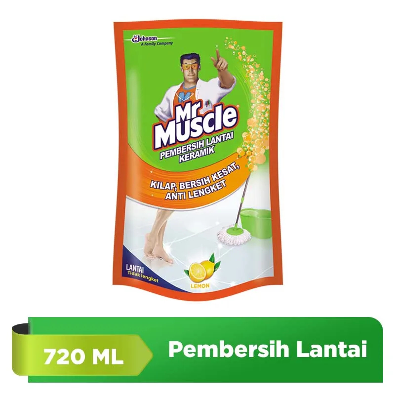 mr muscle pembersih lantai keramik axi lemon fresh