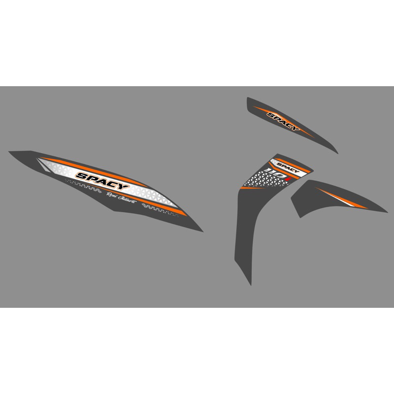 STRIPING SPACY TRANSPARAN UV BISA CUSTOM,free stiker kecil”