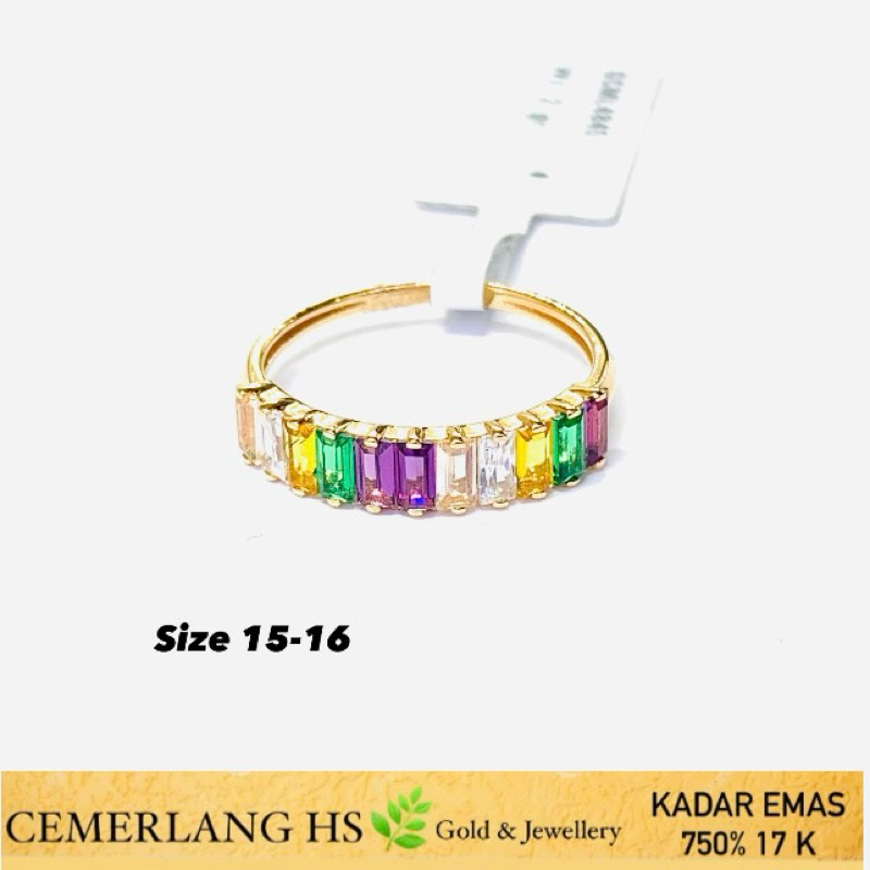 cincin emas fashion italy 17k