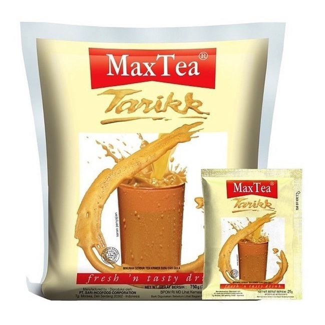 

MAXTEA TARIK - Max Tea Teh Tarik RENTENG 10x25gr/sachet MAXTEA TEH TARIK RENTENG SG