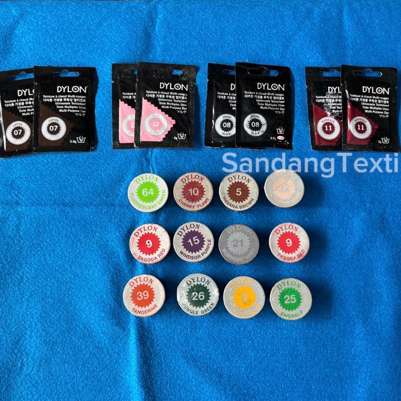DYLON PEWARNA TEKSTIL / WANTEX / PEWARNA KANCING / PEWARNA RENDA / PEWARNA PAKAIAN