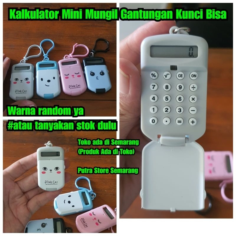 

Kalkulator mini Gantungan kunci unik Kakulator saku alat hitung mungil praktis -+ 6x4cm