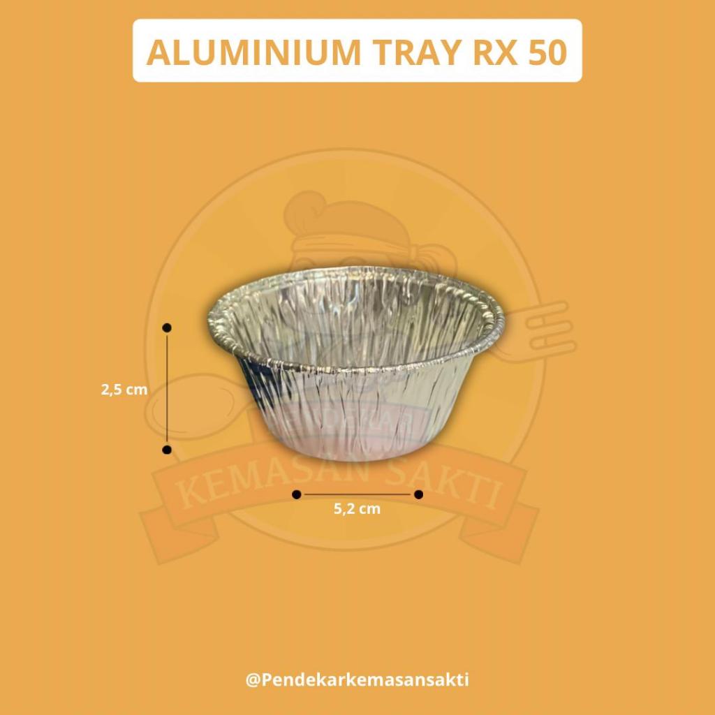 Cup Alumunium Foil Tray Bulat / Alumunium foil RX 50 / Cup Sambal Alumunium / Zuppa Macaroni MilkBun