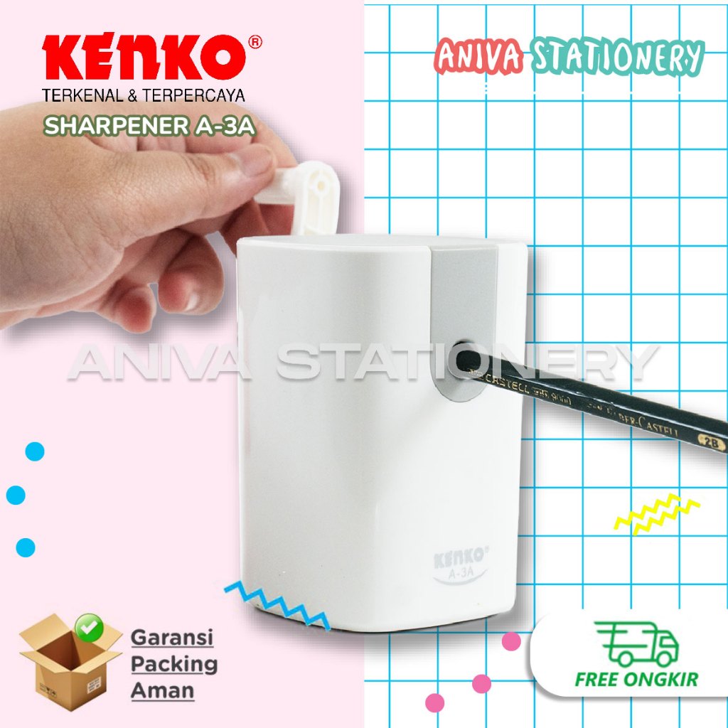 

Kenko A-3A Sharpener Rautan Meja Peruncing Pensil