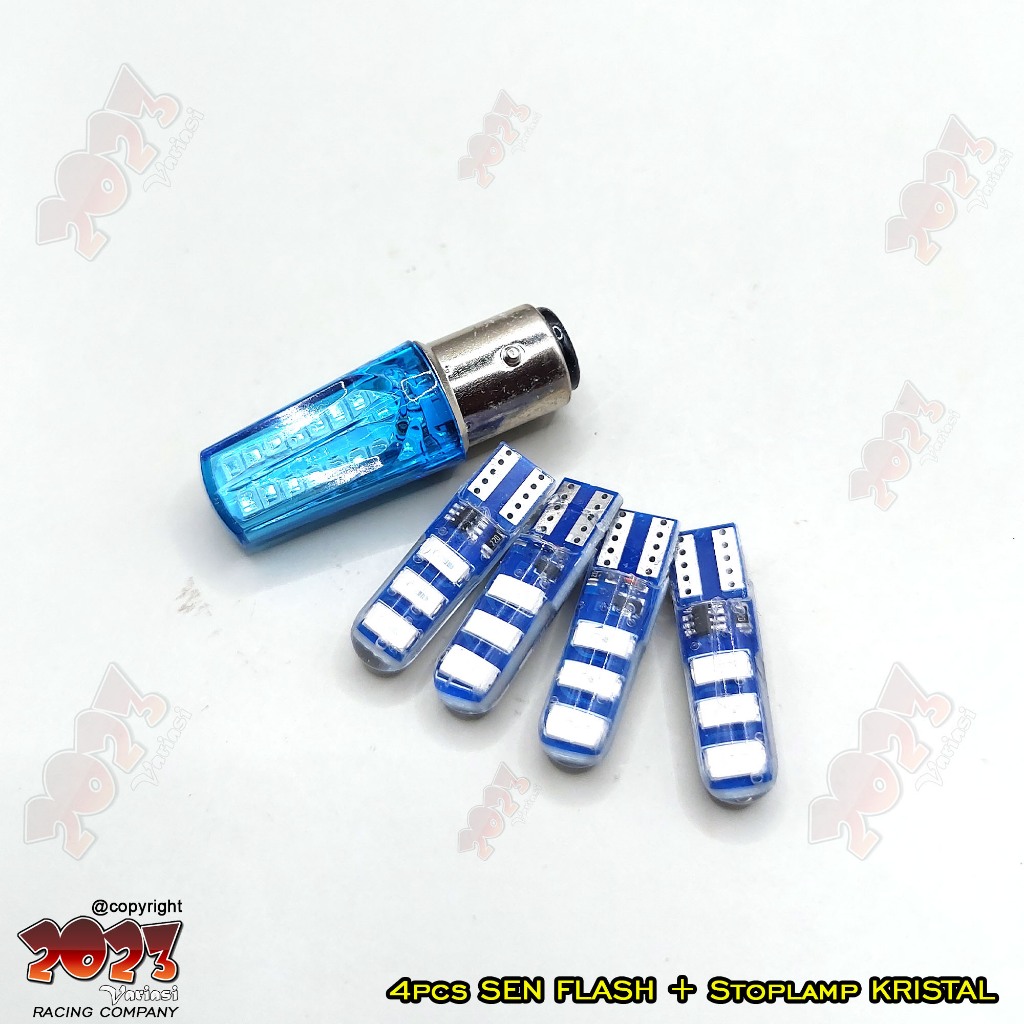 sen jelly kedip 4pcs + lampu rem kedap kedip