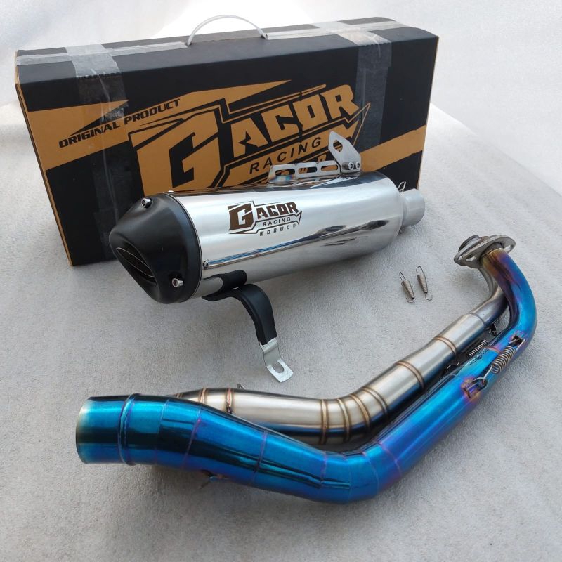 Knalpot racing standar racing ORI GACOR inlet 50  for matic Aerox155  vario125/150 led/new,pcx 150/1