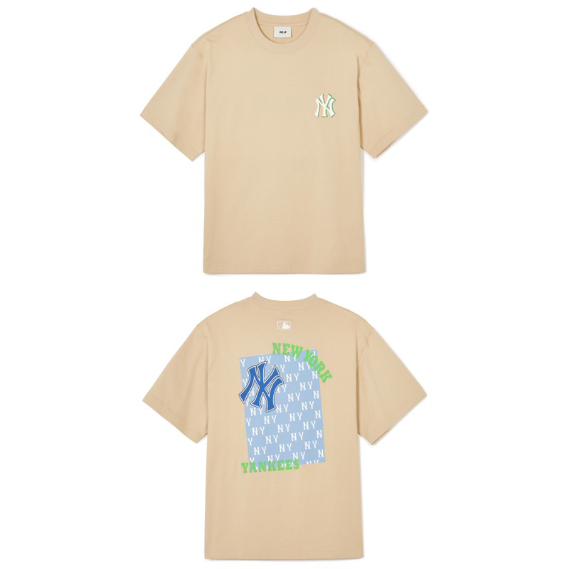 MLB Monotive New York Yankees Beige Tshirt - ORI