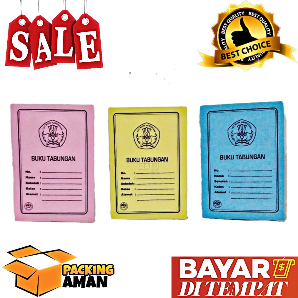 (BISA COD) PROMO 1 Pcs Buku Tabungan Murah / Buku Tabungan Anak / Buku Tabungan Sekolah / Buku Tabun