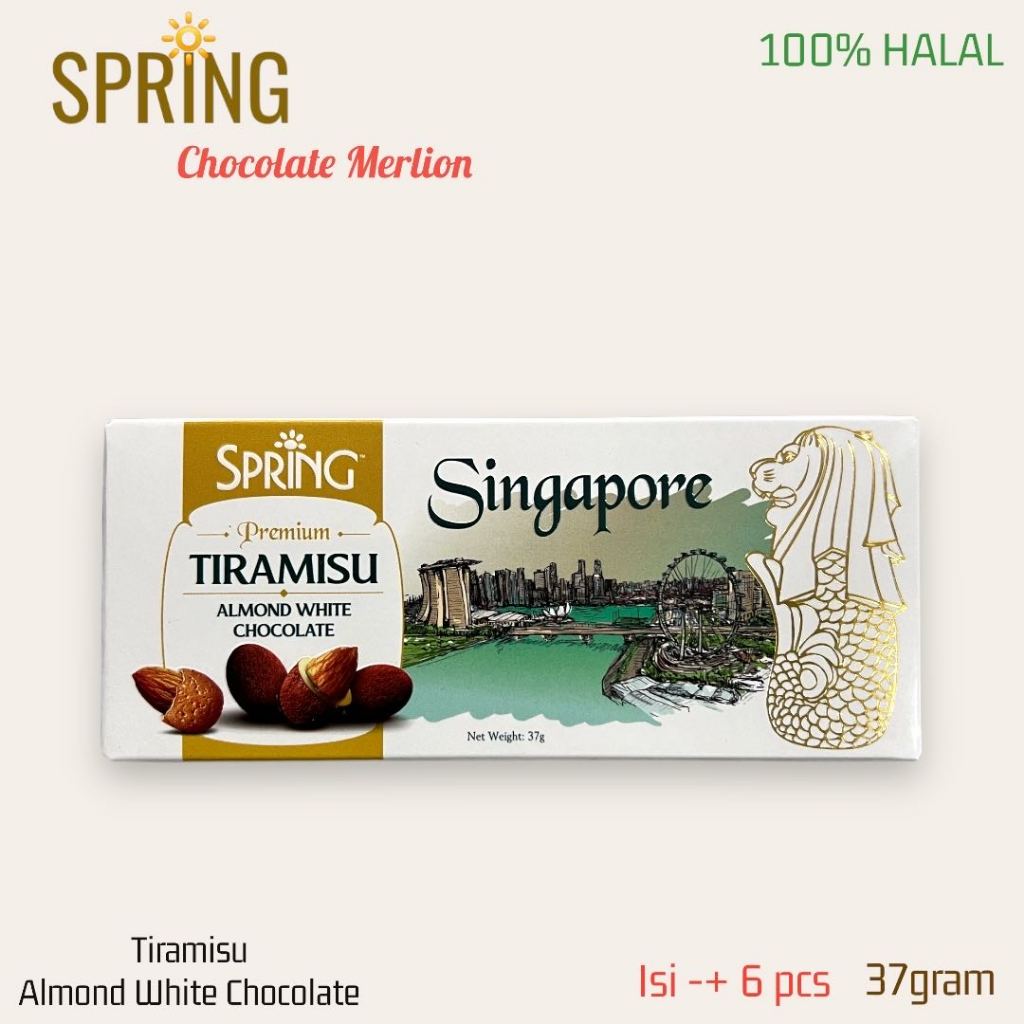 

COKLAT SINGAPORE MERLION BOX 37gram Halal isi -+ 6 biji