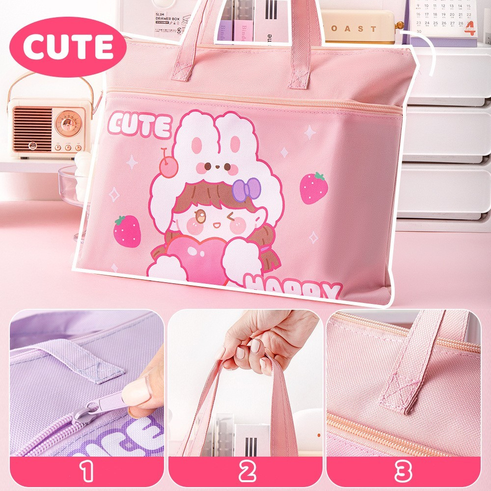 Gratong Mk516 Tas Jinjing Anak Perempuan Serbaguna Untuk Ngaji Dan Les / Tote Bag Anak Perempuan