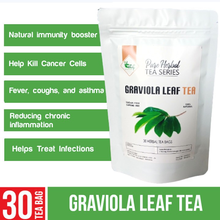 

GRAVIOLA TEA : TEH DAUN SIRSAK ISI 30 UNTUK KISTA, TUMOR & KANKER