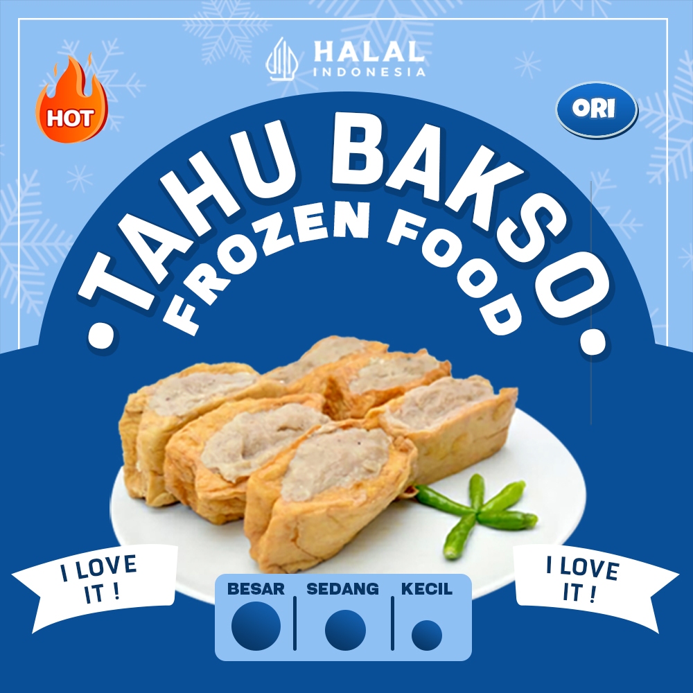 

Tahu Bakso Daging Sapi Frozen Food original pedas isi 25/50pcs 500grm & 1000grm - HALAL