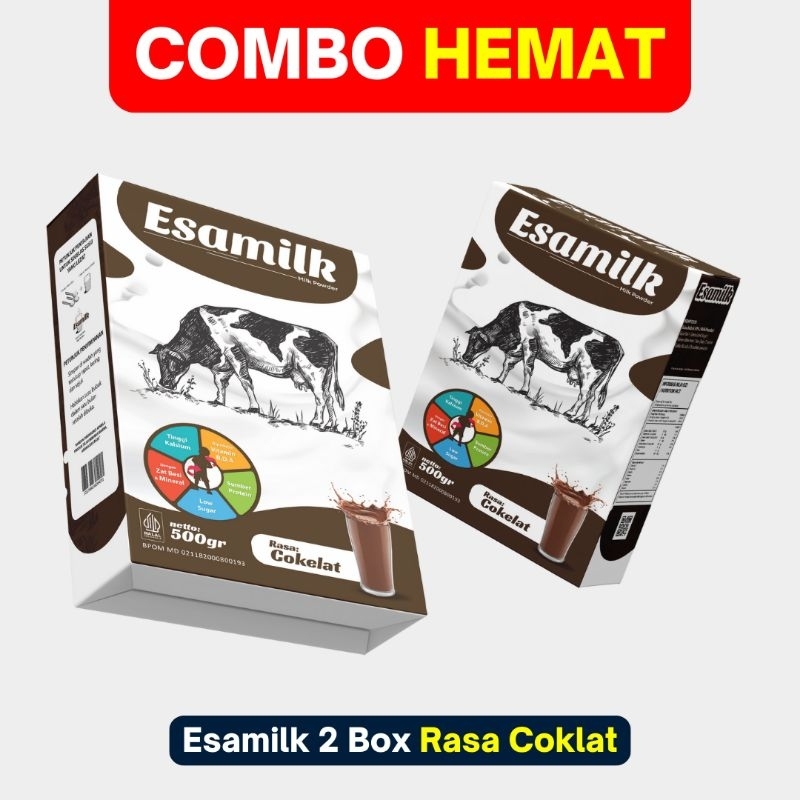 

Promo Paket Hemat isi 2 - Esamilk Coklat 500gr - Susu Lezat untuk Menambah Berat Badan, Original Produk, Best Seller