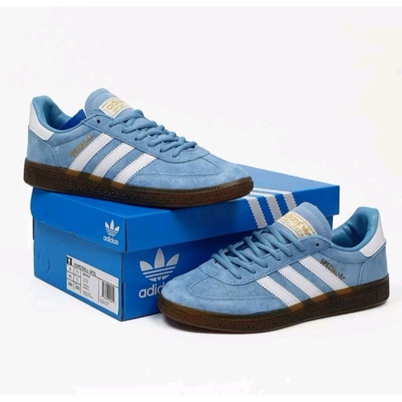 Adidas Handball Spezial Light Blue Feather White Gum - Adidas Blue ice - Adidas Spesial - Casual - S