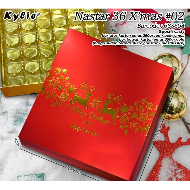 

Box nastar christmas 36 hole (5set)