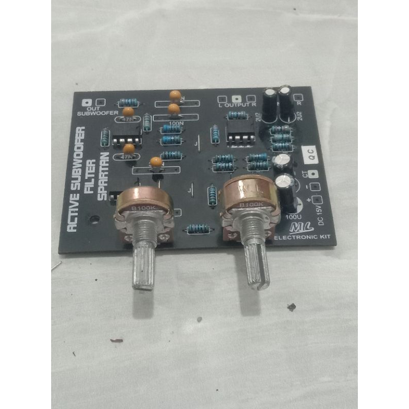 kit filter subwoofer/crossover aktif subwoofer 2potensio