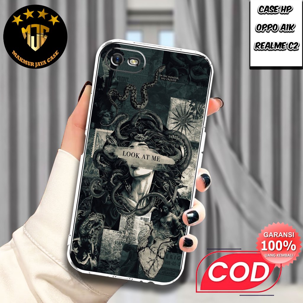 Case OPPO A1K / REALME C2 - Casing OPPO A1K Motif ( COLAB ) - Softcase Premium Fourside - Bening Tra