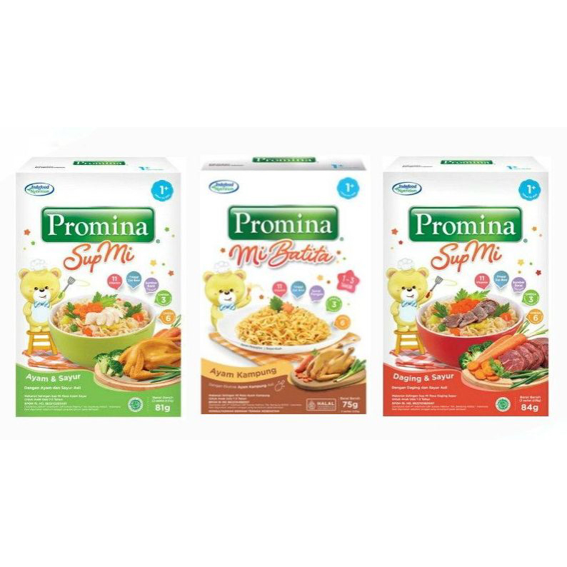 

Promina mie batita ayam kampung goreng / sup ayam sayur / sup daging sayur