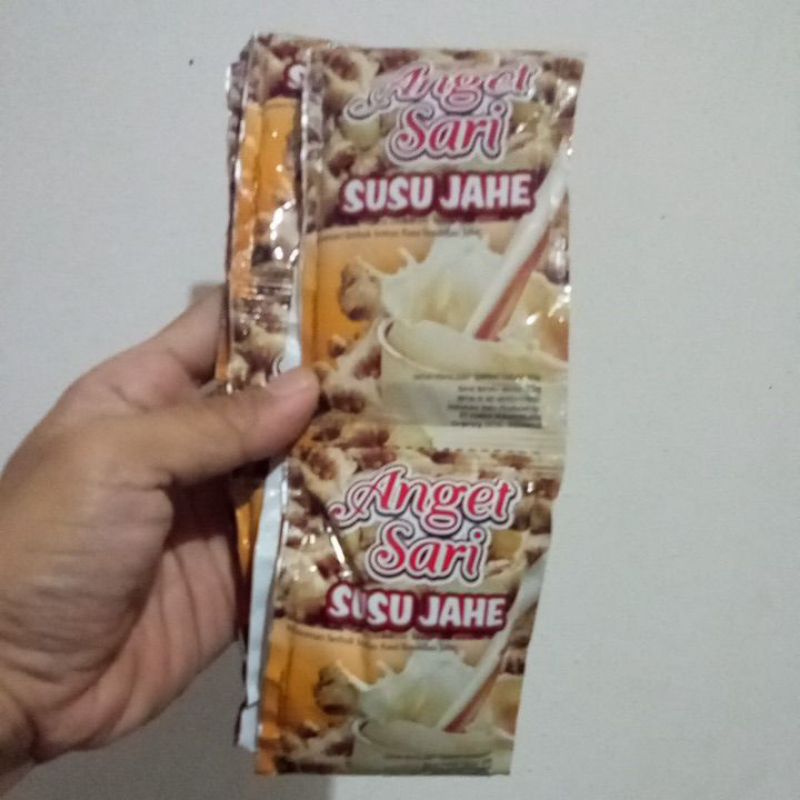 

Anget sari susu jahe 1 renceng isi 10 sachet