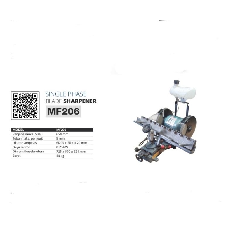 mesin asah mata planer oscar mf206