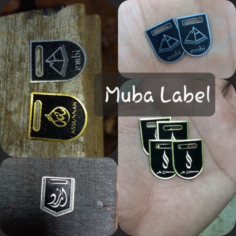 

Plat Label hijab cadar baju koko dll bentuk bandul