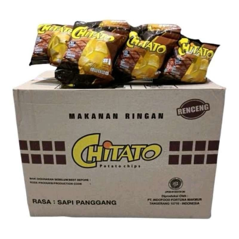 

[ 1 KARTON ] CHITATO 19.5 GRAM RASA SAPI PANGGANG ISI 60 BUNGKUS