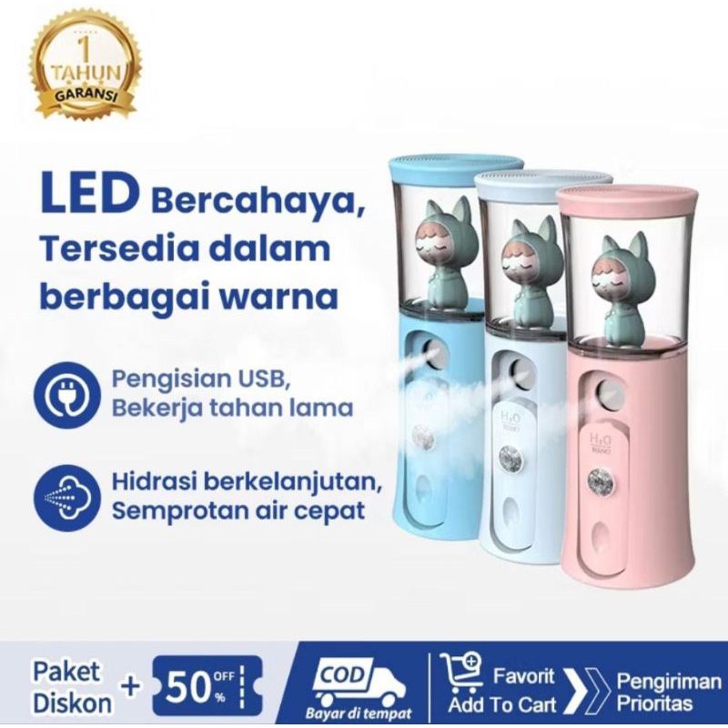 (OMFU) Nano Sprayer Karakter Boneka With Girl Mini Portable